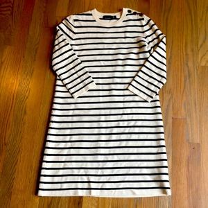Theory striped sweater dress